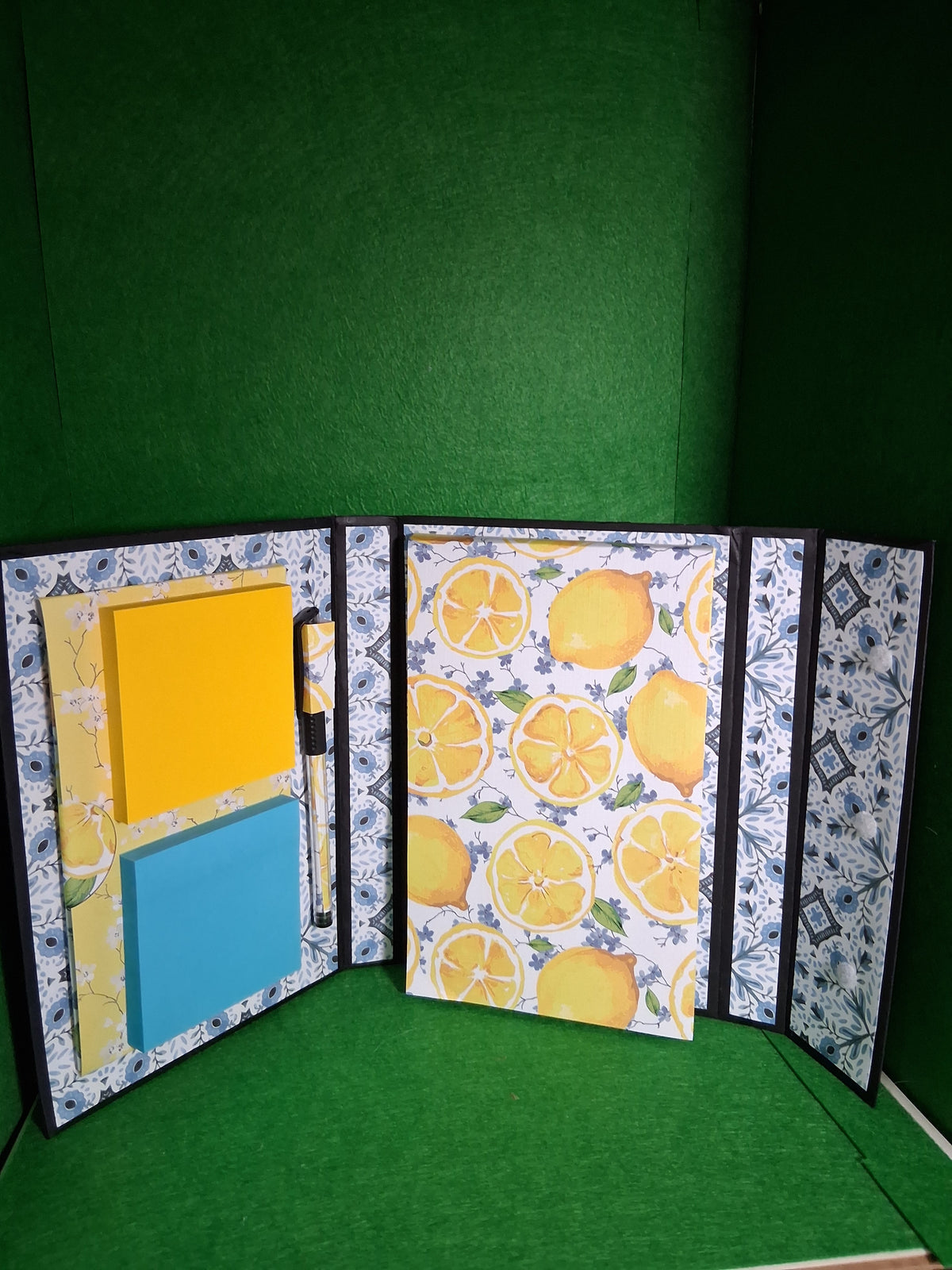 Blue Pitcher w/ Yellow Flowers Desk Organizer