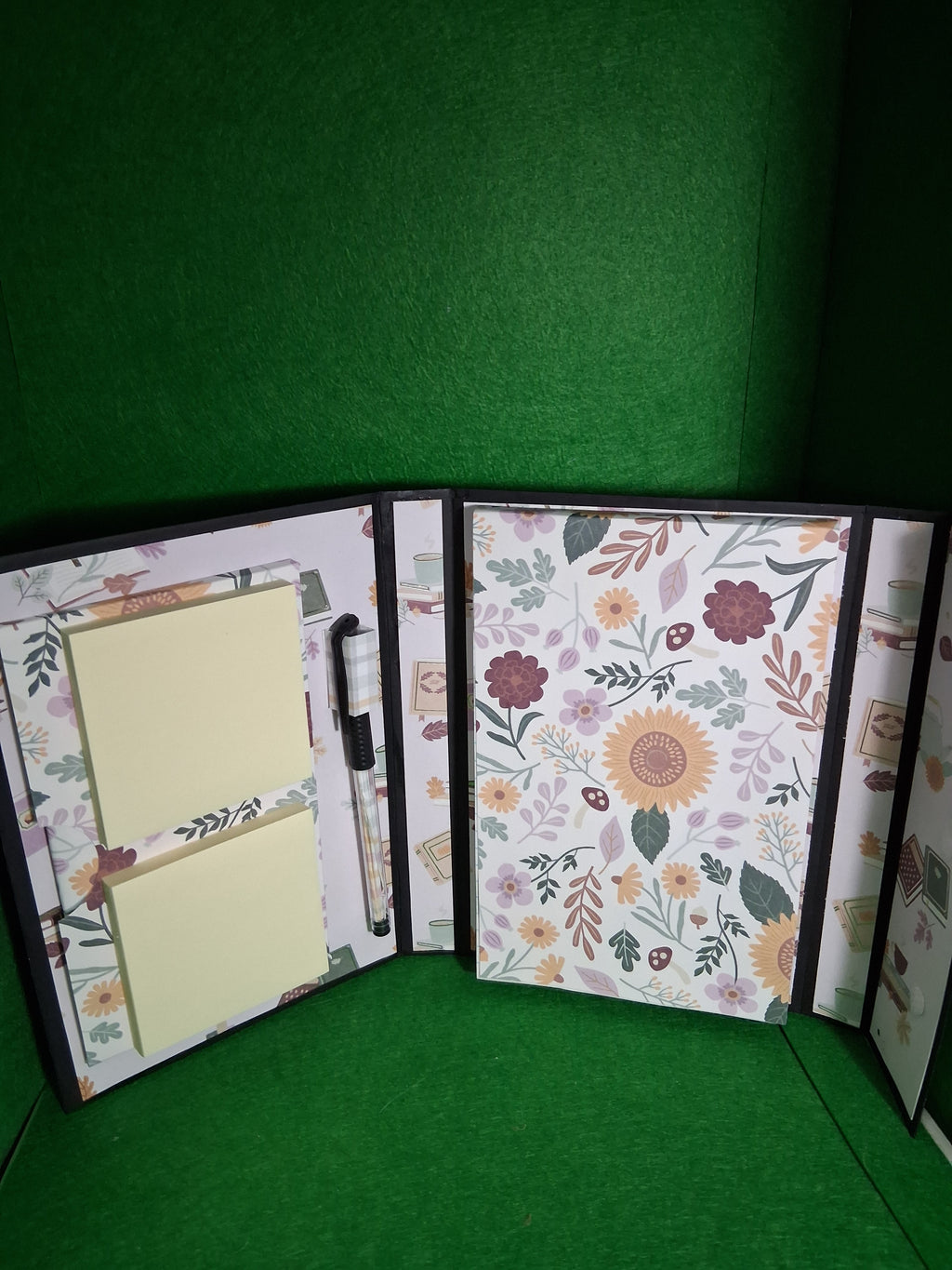 Purple Plaid w/ Bible Verse Desk Organizer
