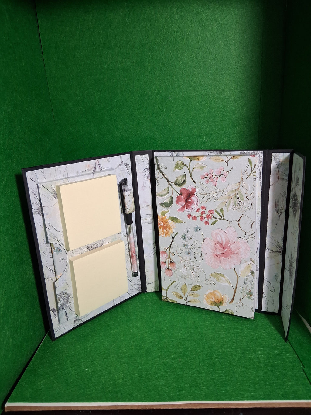 Pink & Yellow Flowers Desktop Organizer