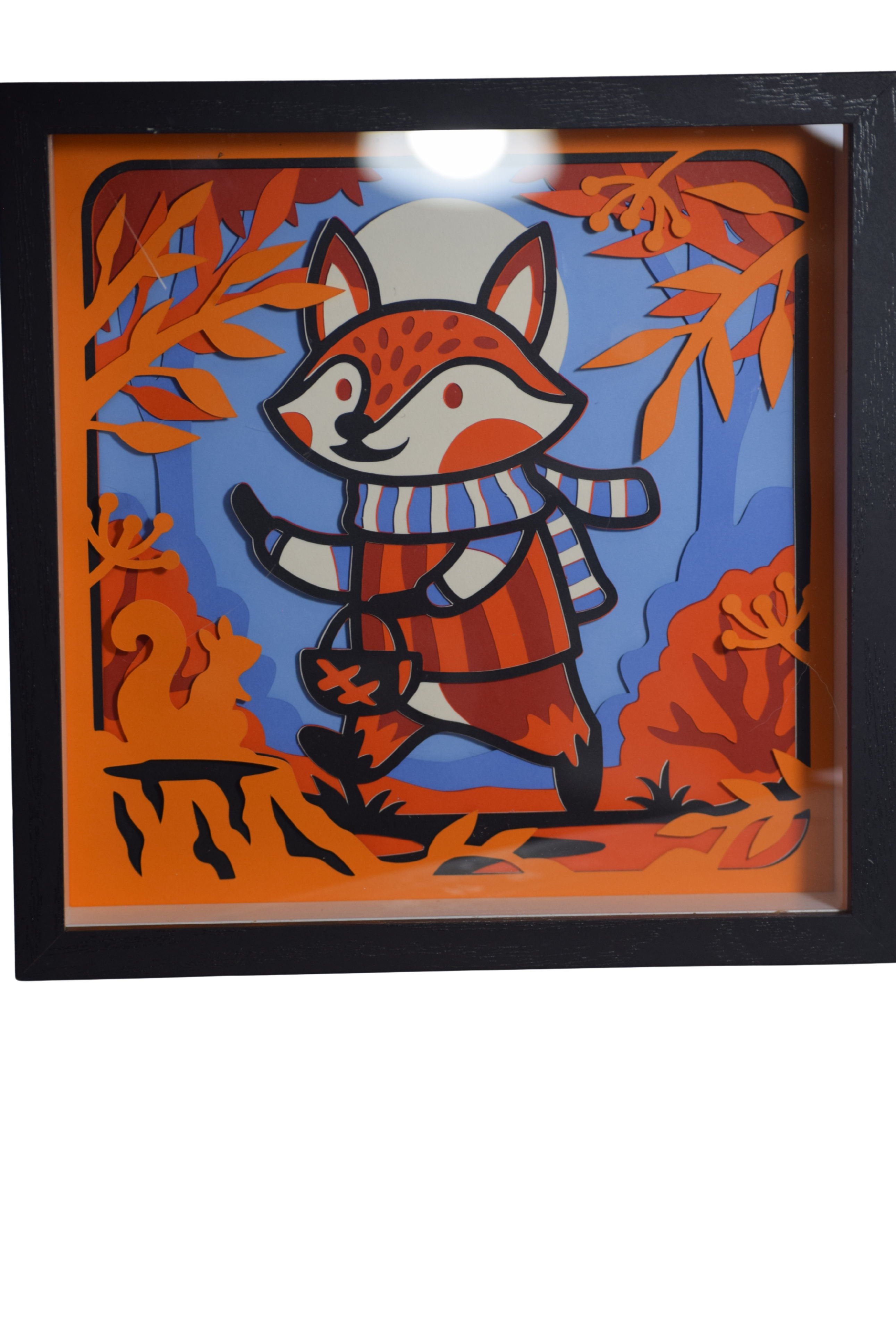 Autumn Fox Shadowbox