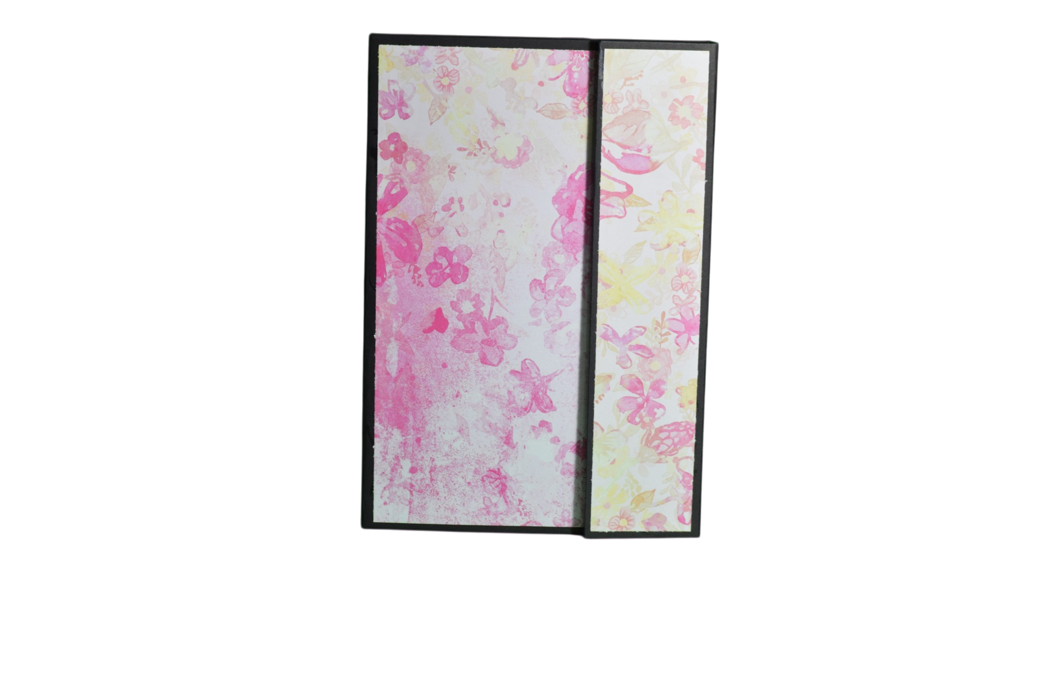 Pink Alcohol Ink Desktop Organizer with a Planner
