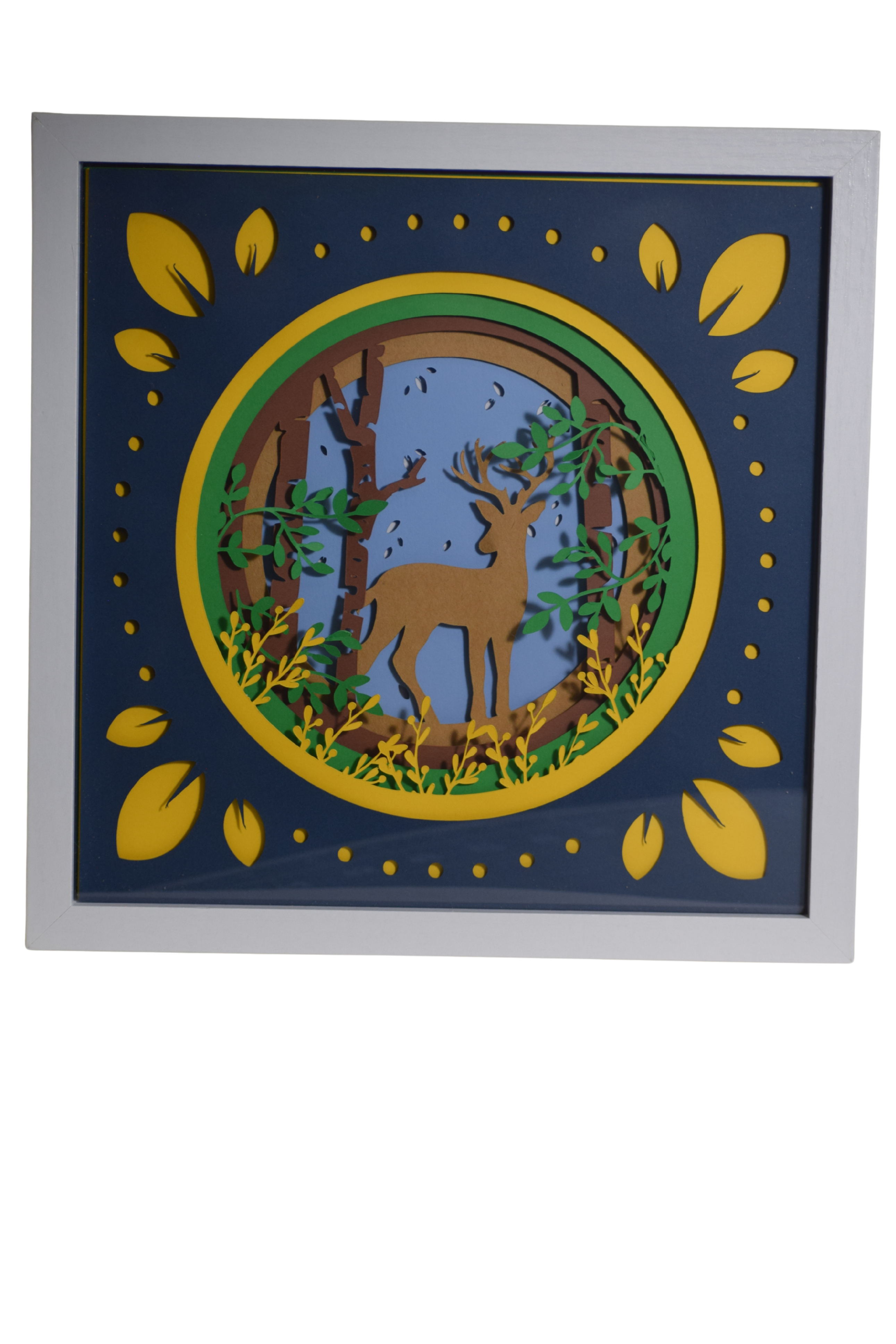 Deer in the Woods ShadowBox