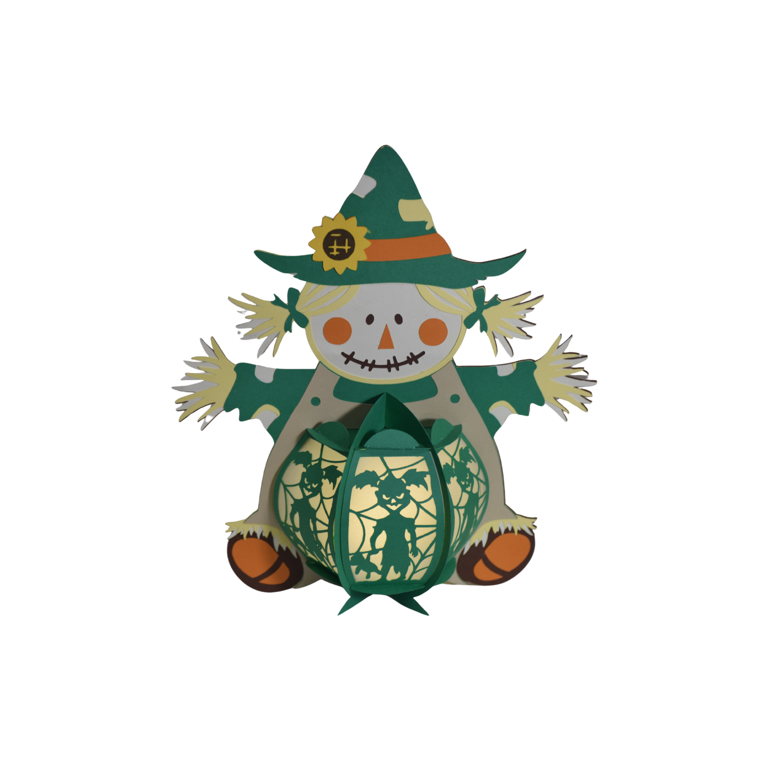 Girl Scarecrow Lantern