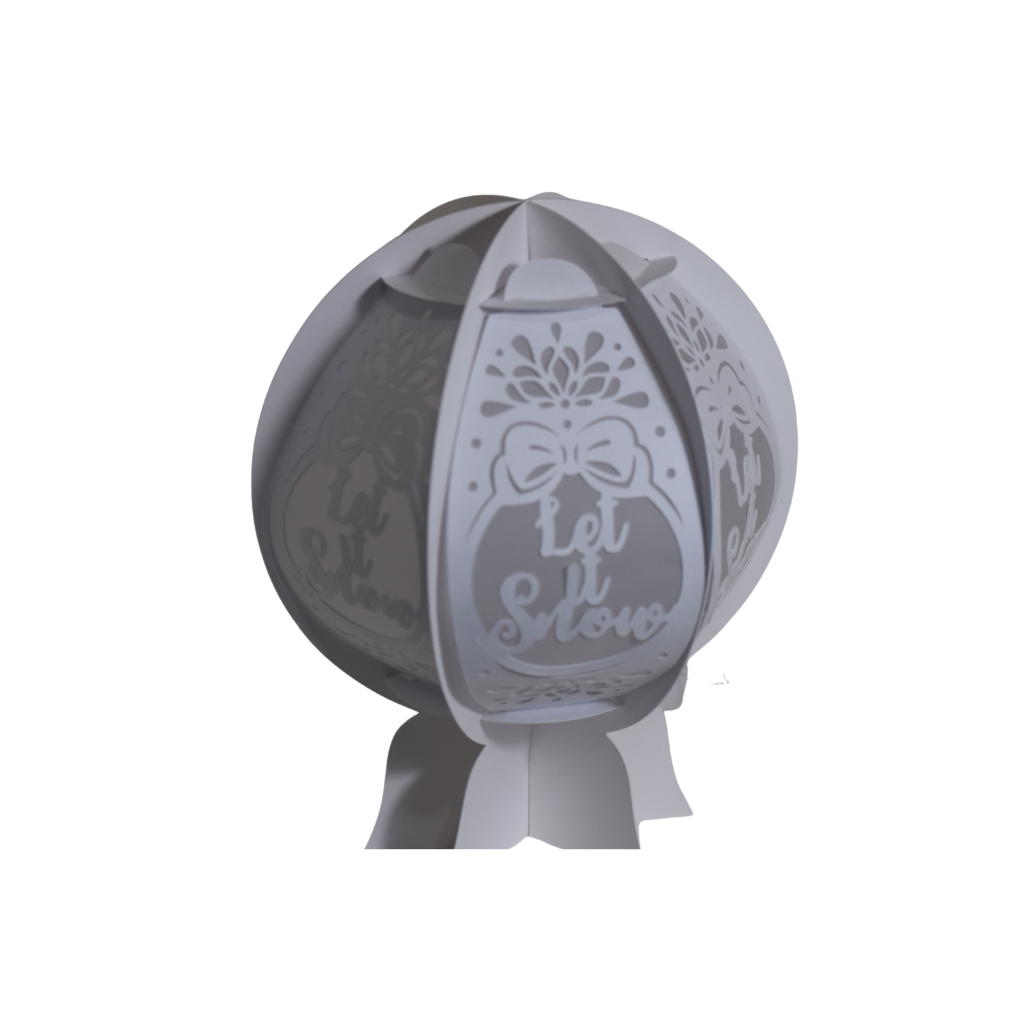 Let It Snow Snowglobe Lantern