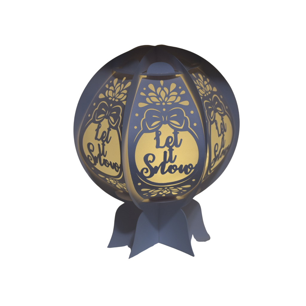 Let It Snow Snowglobe Lantern