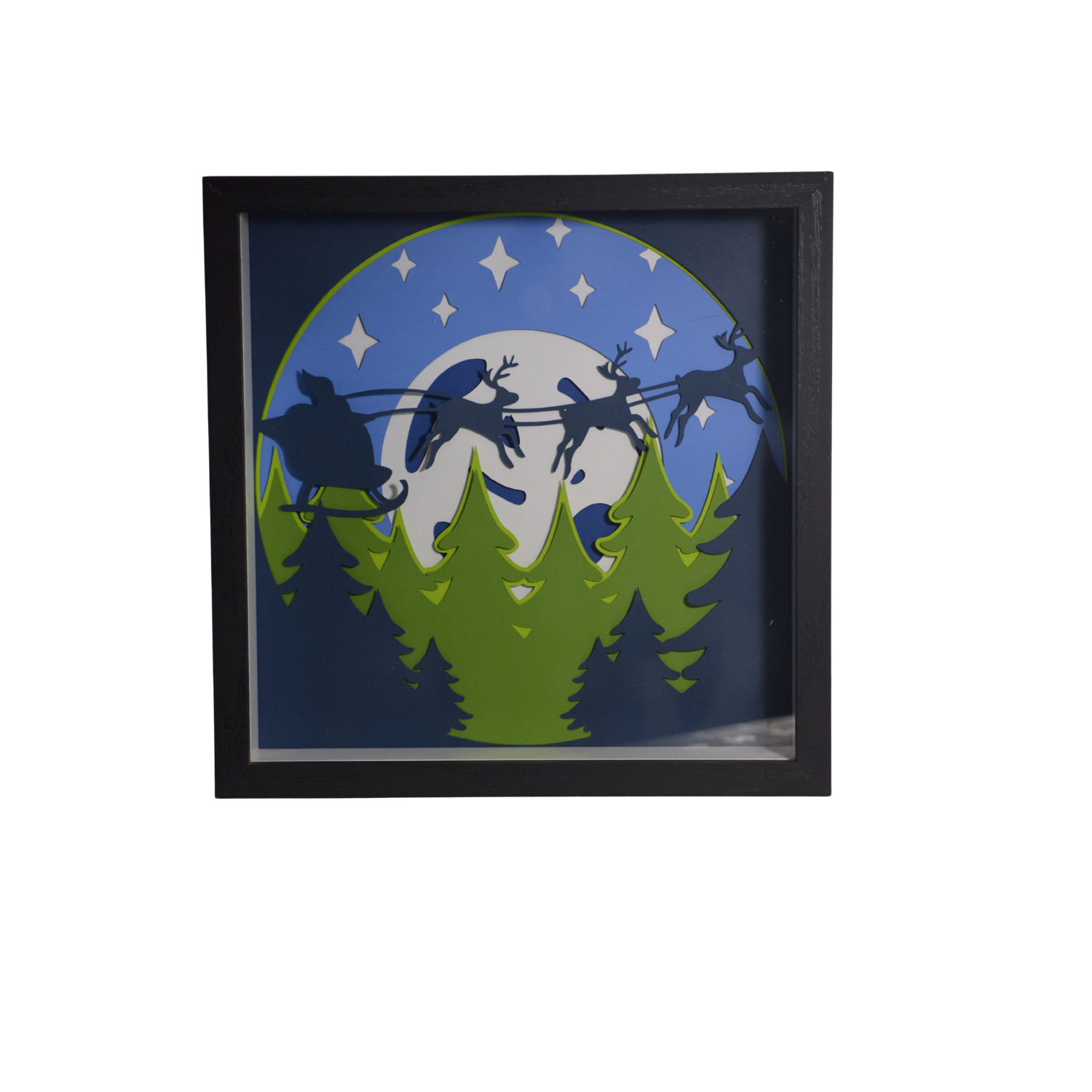 Midnight Sleigh Ride Shadowbox